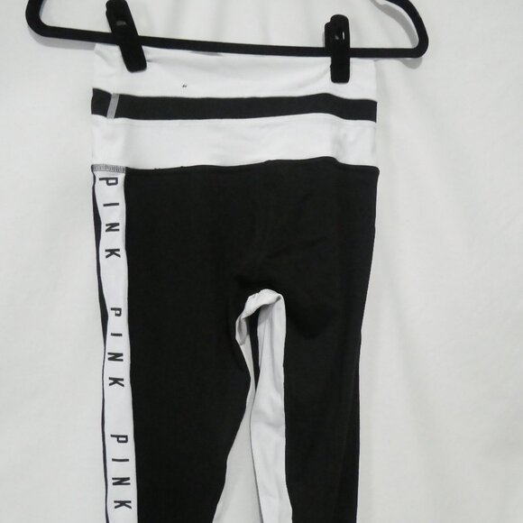 PINK - Victoria's Secret - Ultimate | small | Black and White Leggings - Picture 13 of 16
